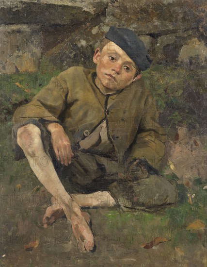 The little cripple, 1882. Creator: Sven Richard Bergh.