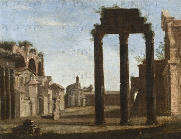 Campo Vaccino in Rome, 17th century. Creator: Unknown.