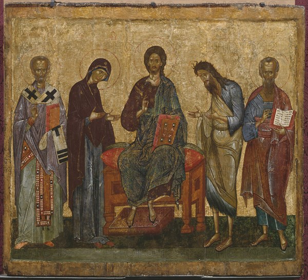 Deesis with St. Nicholas and an unknown saint, unknown date. Creator: Unknown.