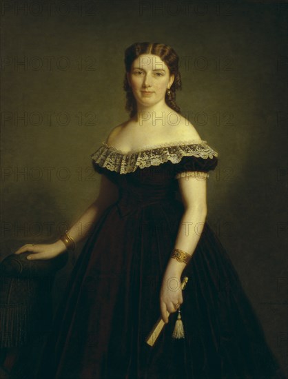 Jane Cederlund, 1869. Creator: Amalia Lindegren.