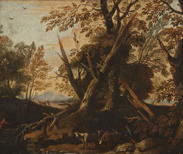 Landscape, early-mid 18th century. Creator: Andrea Locatelli.
