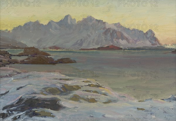 Mountains. Study from North Norway. Creator: Anna Katarina Boberg.