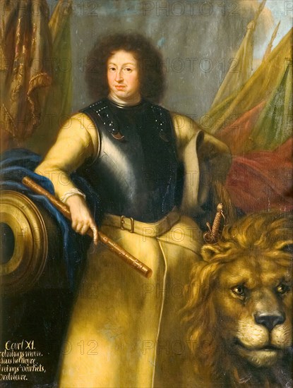 Karl XI, 1655-1697, King of Sweden Palatine Count of Zweibrücken, 1689. Creator: David Klocker Ehrenstrahl.