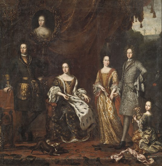 Karl XI King of Sweden with family, 1697. Creator: David Klocker Ehrenstrahl.