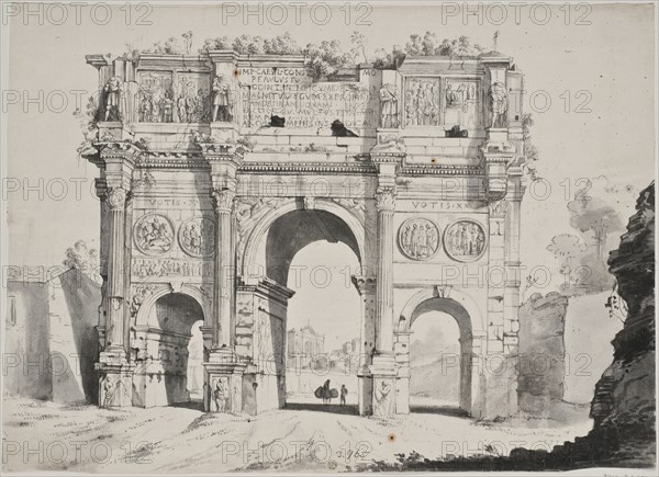 Arch of Constantine in Rome. Creator: Anon.