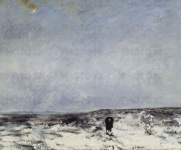 Moorland with carriage, 1878. Creator: Carl Fredrik Hill.