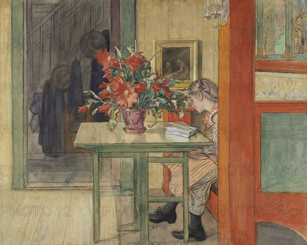 Lisbeth Reading. Creator: Carl Larsson.