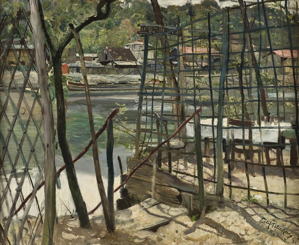 Landscape from Meudon, France, 1884. Creator: Eilif Peterssen.