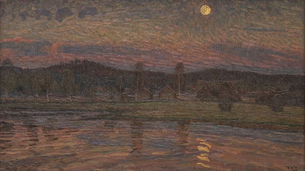 Moonlit Landscape, 1901. Creator: Herman Norrman.