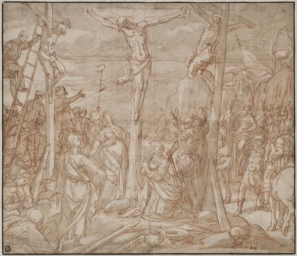 The crucifixion, 1598. Creator: Jan Luyken.