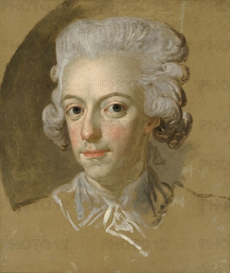 King Gustav III of Sweden. Sketch, c18th century. Creator: Lorens Pasch the Younger.