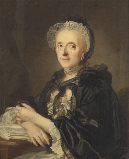 Mrs Kristina Magdalena Wargentin, 1769. Creator: Lorens Pasch the Younger.