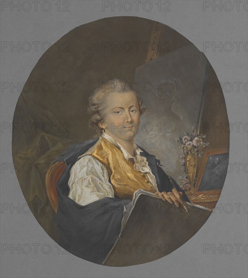 The miniature painter Peter Adolf Hall, late 18th-early 19th century. Creator: Martin Drölling.