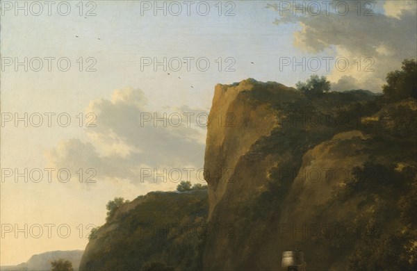 Landscape with Reed Gatherers, 1670s. Creator: Nicolaes Berchem.