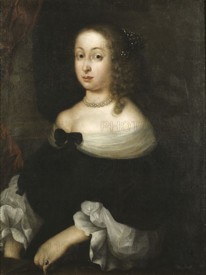 Hedvig Eleonora, 1636-1715, Queen of Sweden, Princess of Holstein-Gottorp, mid-17th century. Creator: Nicolas Vallari.