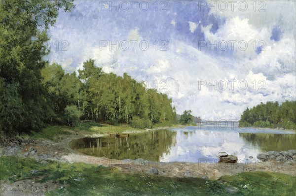 Lake View at Engelsberg, Västmanland, 1893. Creator: Olof Per Ulrik Arborelius.