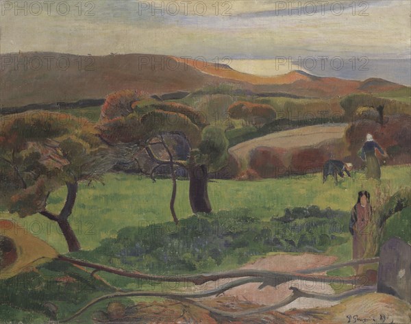 Landscape from Bretagne, 1889. Creator: Paul Gauguin.