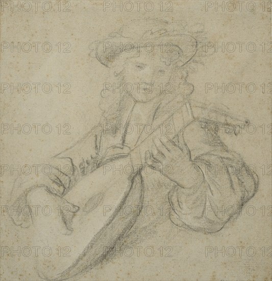 Lute player, 1662. Creator: Peter Lely.