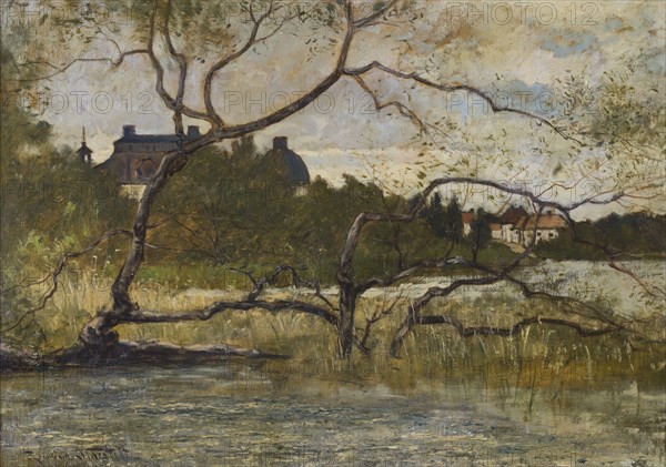 Motif from Drottningholm, 1887. Creator: Johann Reinhold Norstedt.