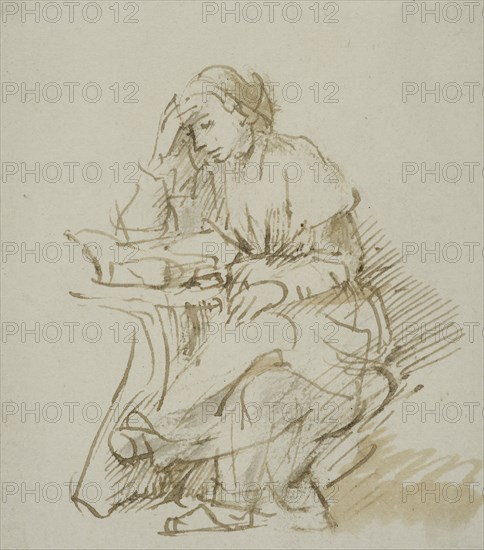 Reading young woman. Creator: Rembrandt Harmensz van Rijn.