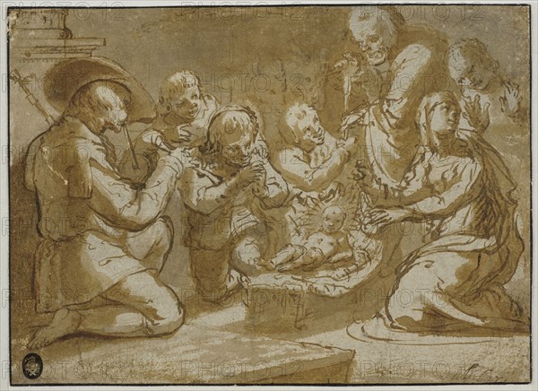 The Adoration of the Shepherds, unknown date. Creator: Anon.