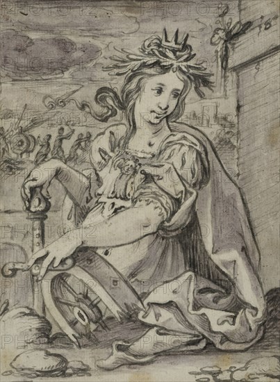 Catherine of Alexandria, unknown date. Creator: Anon.