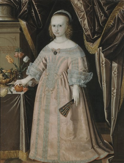 Kristina, 1645-1705, Princess of Baden-Durlach, Duchess of Saxe-Gotha, 1651. Creator: Anon.