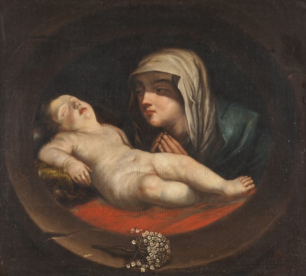 Mary with the child, unknown date. Creator: Anon.