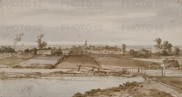 Landscape with a view of Arnhem. Creator: Pieter de With.