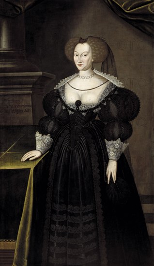 Maria Eleonora (1599-1655), Queen of Sweden, Princess of Brandenburg. Creator: Jacob Heinrich Elbfas.