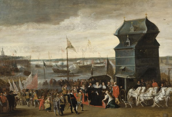 Queen Marie de Medici Disembarking in Antwerp. Creators: Matheus Vroom, Unknown.