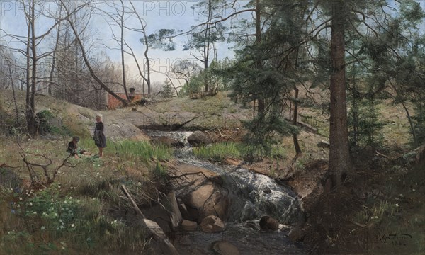 Spring in the Country, 1888. Creator: Sven Alfred Thorne.