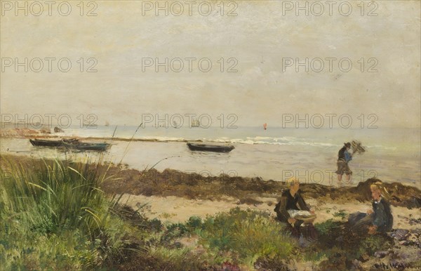 On the Beach. Creator: Alfred Wahlberg.