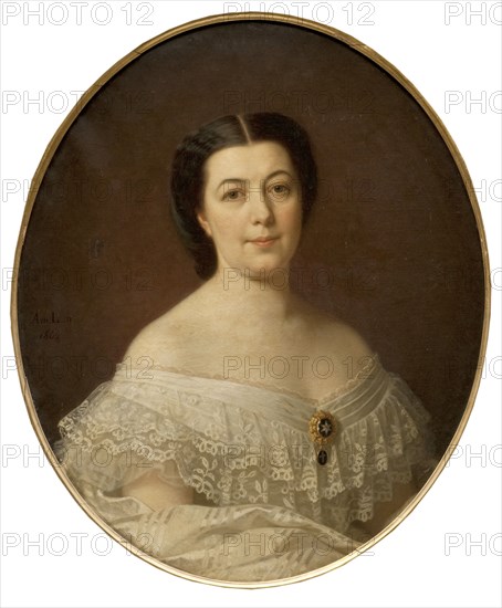 Oscara Fredrica Leopoldina Wahlström (1828-1895), married to banker..,c19th century. Creator: Amalia Lindegren.