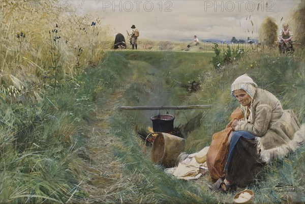 Our Daily Bread, 1886. Creator: Anders Leonard Zorn.