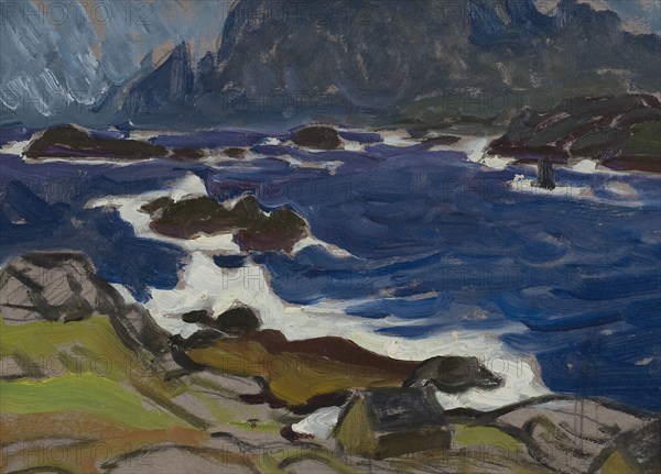 Study during a Storm. From Lofoten, 1930. Creator: Anna Katarina Boberg.