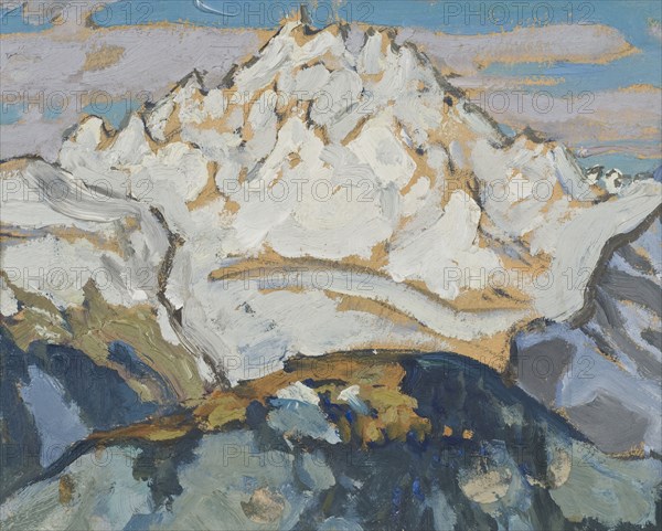 The White Mountain Top. Study from Switzerland. Creator: Anna Katarina Boberg.