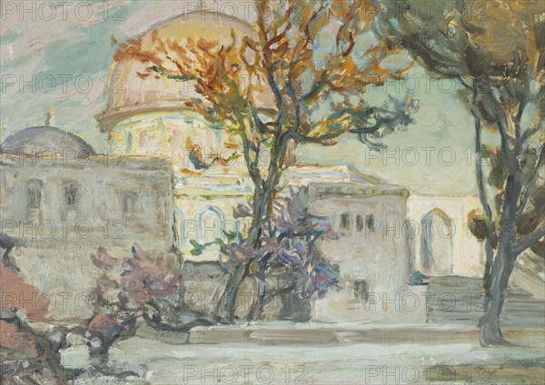 View of Jerusalen. Study, 1921. Creator: Anna Katarina Boberg.