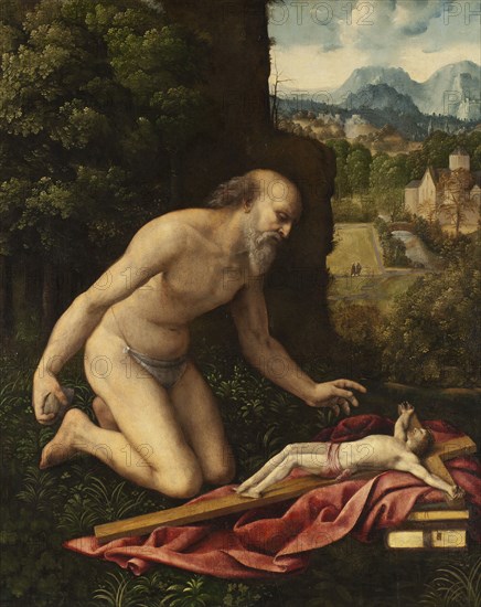 St Jerome. Creators: Cesare da Sesto, Cesare Bernazzano.