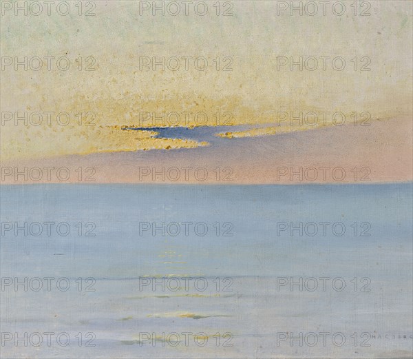 Sea in Sunset. Creator: August Hagborg.