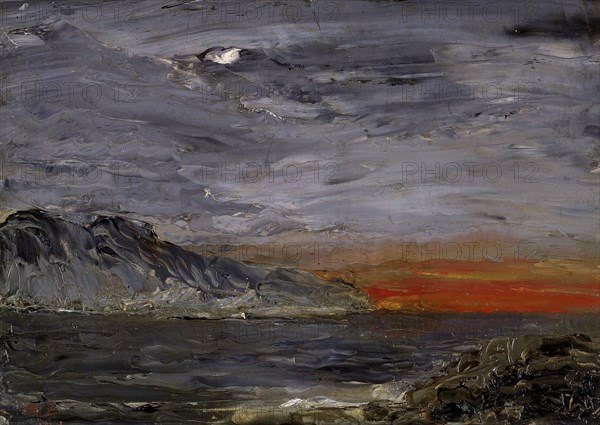 Sunset, 1892. Creator: August Strindberg.