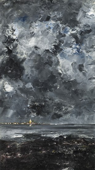 The Town, 1903. Creator: August Strindberg.