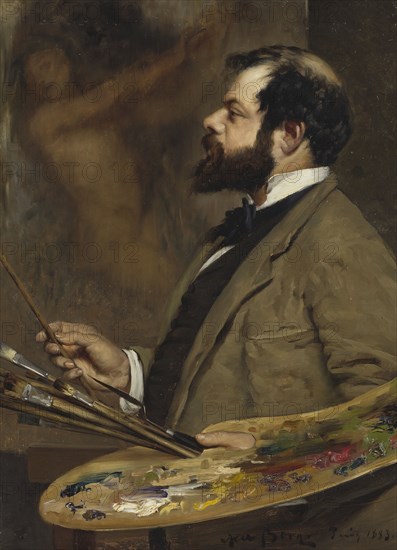 The Artist Ernst Josephson, 1883. Creator: Axel Leonard Borg.