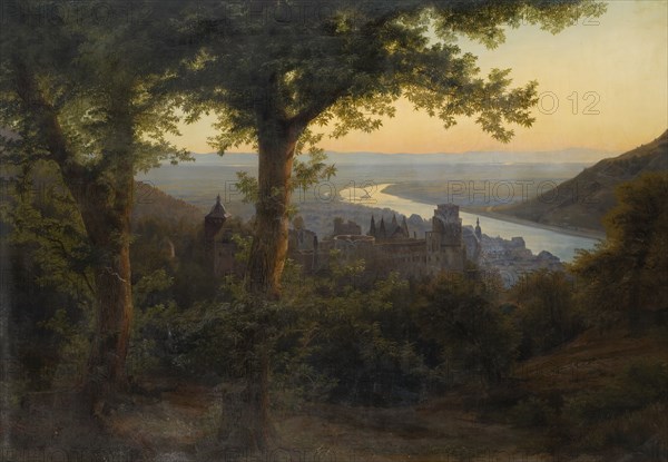 The Castle of Heidelberg, 1838. Creator: Carl Dahl.
