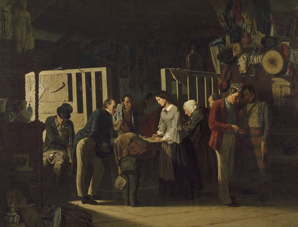 The Pawn Shop II, 1859. Creator: Carl Henrik Unker.