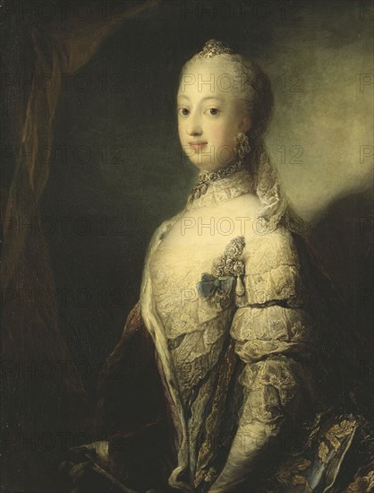 Sofia Magdalena, Queen of Sweden, 1765. Creator: Carl Gustaf Pilo.