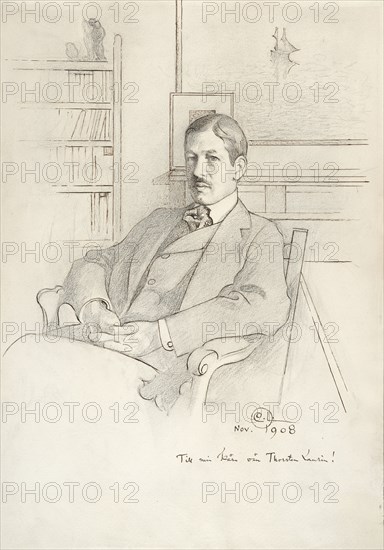 Portait of Thorsten Laurin, 1908. Creator: Carl Larsson.