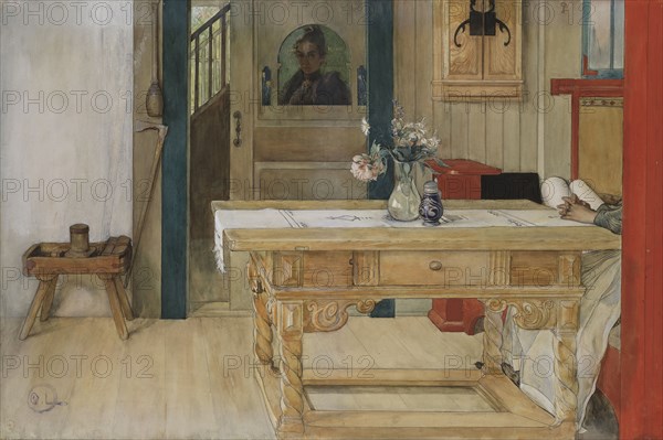 Sunday Rest. Creator: Carl Larsson.