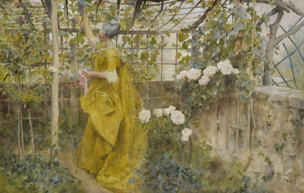 The Vine, 1884. Creator: Carl Larsson.