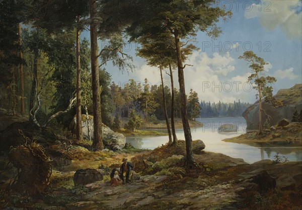 View from Värmdö, 1865. Creator: Charles XV, King of Sweden.